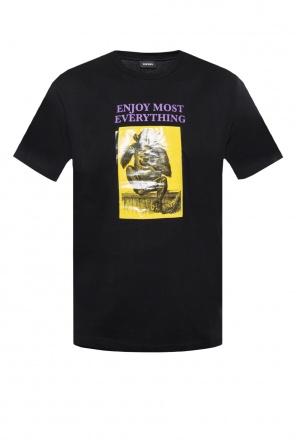 T-shirt with a print and inscription, zdjęcie 1 T-shirt with a print and inscription od Diesel